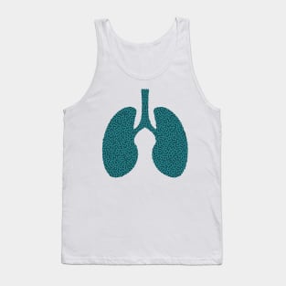 Turing Pattern Lungs (Green) Tank Top